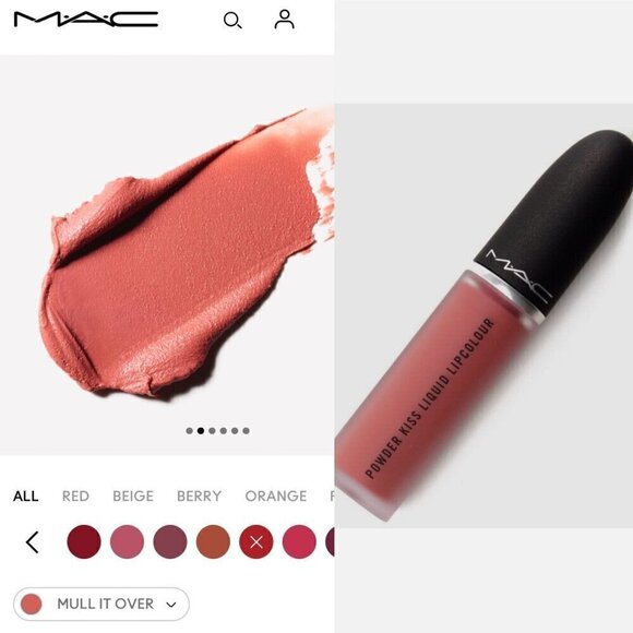 MAC Powder Kiss Liquid Lipcolour-# 989 Mull It Over 5ml/0.17oz NEW IN BOX - Picture 14 of 17